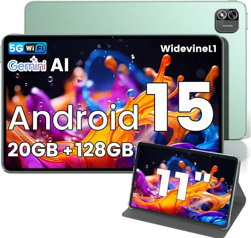 Vista 9 de Azeyou 2025 Tablet Android 14 Actualizada, Tablet de 10.1 Pulgadas Procesadores Octa-Core con 8GB RAM 128GB ROM, Pantalla Táctil IPS, Wi-Fi 6, BT