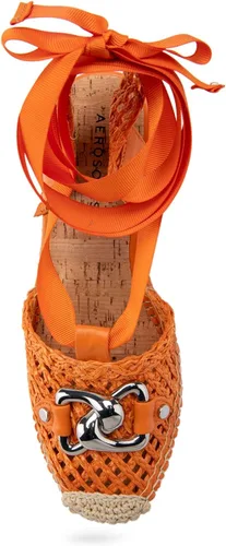 Vista 4 de Aerosoles Sandalia Scarlett Raffia de cuña para mujer