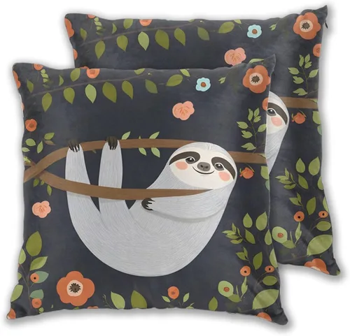 Vista 10 de Juego de 2 fundas de almohada de primavera y verano, diseño de libélula y flor, fundas para sofá, oficina, dormitorio, decoración del hogar, 16 x 16