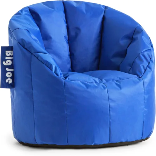 Vista 40 de Big Joe Milano - Silla de Puf con Cuero Montana Negro Vibe