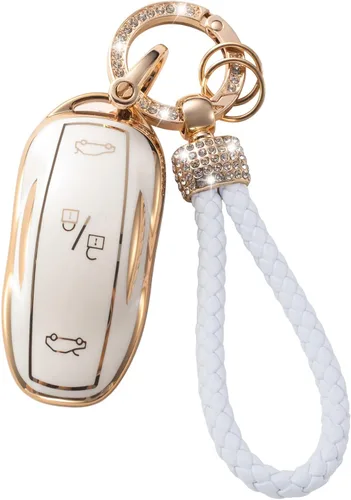 Vista 18 de Gematay Funda para llavero de Mercedes Benz con cordón, funda de TPU suave compatible con Mercedes Benz C E S M CLS CLK G Class Smart Key Holder