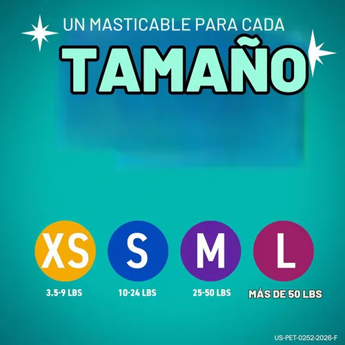 Vista 7 de Oravet Masticables dentales para perros, masticables para cuidado y higiene oral (perros medianos, 25-50 lbs.) Bolsa morada, 14