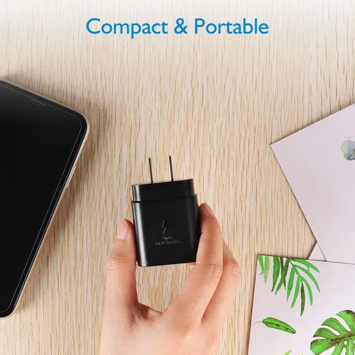 Vista 9 de Cargador súper rápido USB C de 25 W con cable tipo C de 5 pies para Samsung Carga súper rápida, compatible con Galaxy