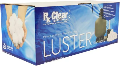 Vista 7 de Rx Clear Filtro de brillo blanco para filtros de arena de piscina, alternativa a la arena y el vidrio filtrante, tecnología especial que ayuda a