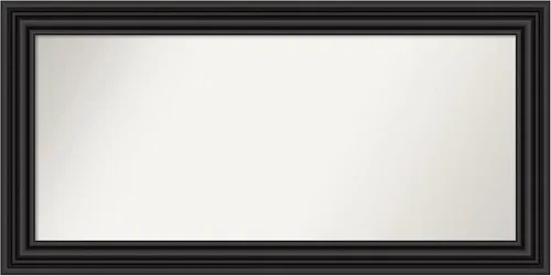 Vista 161 de Amanti Art Espejo personalizado, espejo de baño negro puente, espejo de pared o espejo de tocador de baño sobre el fregadero (26 x 26 pulgadas)