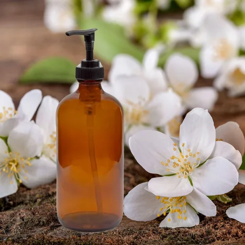 Vista 9 de Cornucopia Brands Botellas de vidrio ámbar de 4 onzas (paquete de 4) ideales para lociones, jabón líquido, aromaterapia y más
