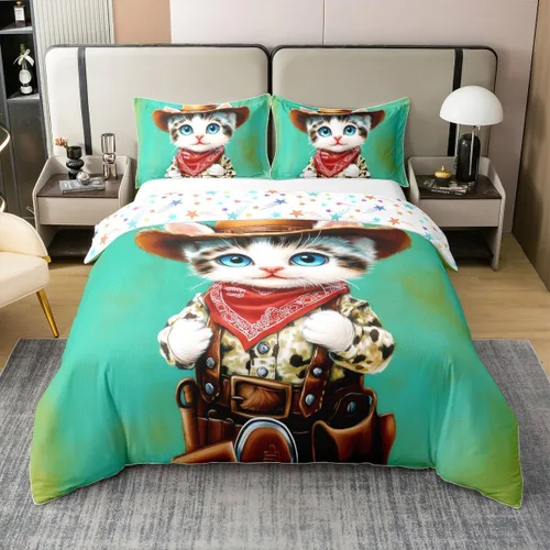 Vista 45 de jejeloiu Cute Mushroom Decor Duvet Cover 100% Cotton for Kids Boys Girls Twin Size Botanical Plants Bedding Set Cartoon Mushrooms Comforter Cover