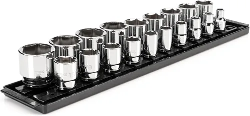 Vista 17 de TEKTON - Juego de dados de 1/2 pulgada con engrane de 6 puntos, 10 piezas (15/16-1-1/2”), SHD92109