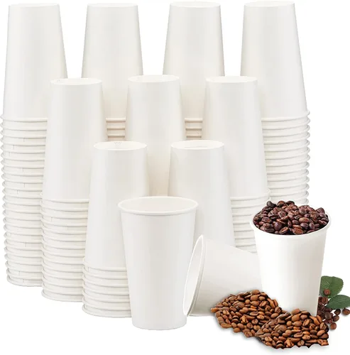 Vista 8 de Lamosi Paquete de 240 tazas de papel de 10 onzas, tazas de café desechables de 10 onzas, tazas para bebidas calientes/frías para agua, jugo o té