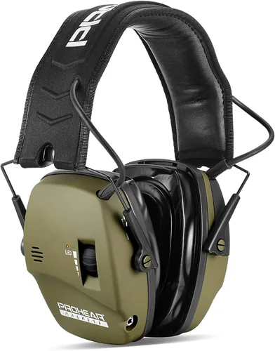 Vista 16 de PROHEAR 030 Paquete de 2 Orejeras de protección auditiva electrónica Bluetooth 5.4 para tiro con almohadillas de espuma - Negro