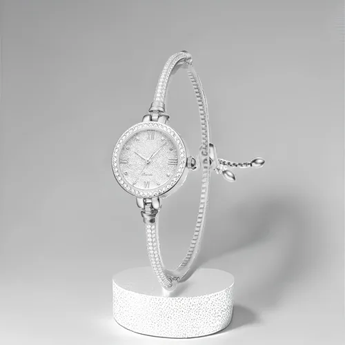 Vista 3 de AGEN KGEN Petite Bracelet Diamond Watches for Women Gril, Small Wrist Watch