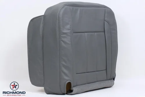 Vista 2 de Repuesto de cubierta de asiento delantero, de piel, color gris, para 2006-2009 Dodge Ram 2500 3500 Quad-Cab Laramie.