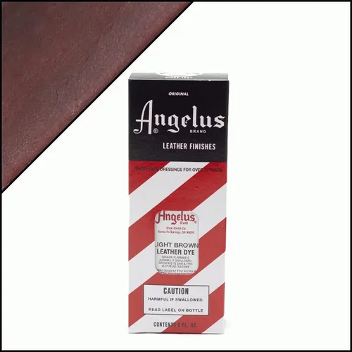 Vista 2 de Angelus Tinte para cuero, 3 onzas, marrón claro, 3 onzas líquidas