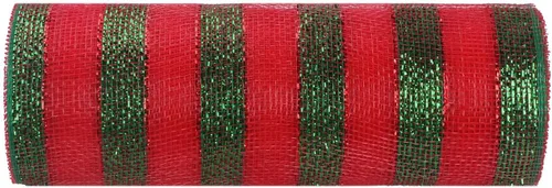 Vista 19 de YYCRAFT cinta metálica de malla de poliéster para decoración y manualidades, 10 yardas Rosa