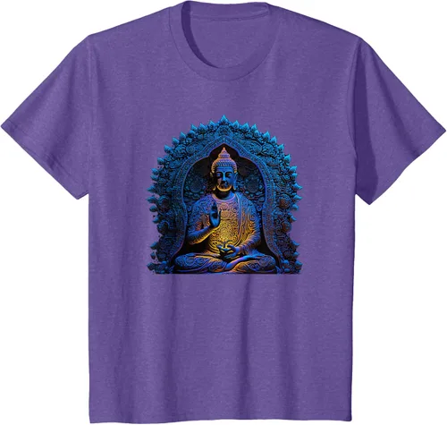 Vista 41 de Estatua de Buda Yoga Budismo Zen Buddhism Meditation T-Shirt Negro