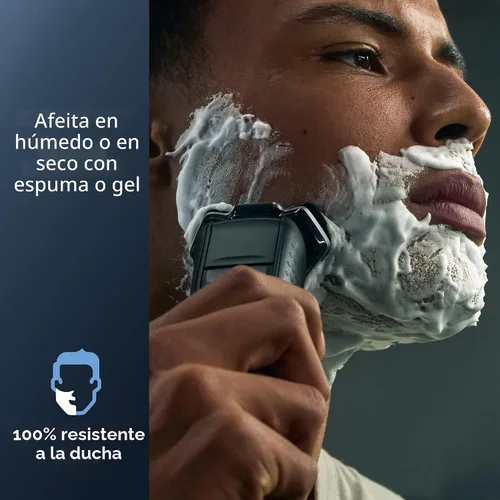 Vista 5 de Philips Norelco Shaver 5400, afeitadora recargable en seco y húmedo con recortadora emergente, S5880/81
