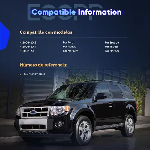 Vista 2 de ECCPP 2 piezas de soportes de elevación amortiguadores para Ford para Escape 2008-2012
