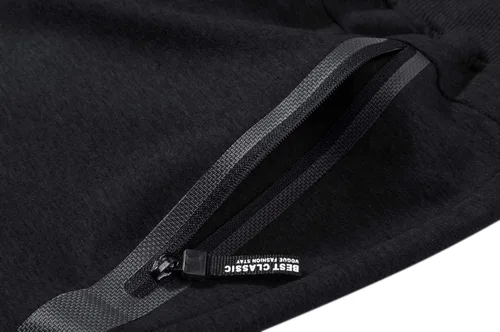 Vista 6 de CRYSULLY Pantalones cortos de algodón para hombre con bolsillos con cremallera