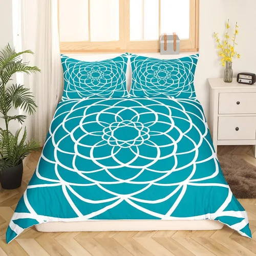 Vista 33 de Juego de ropa de cama Groovy de los años 60 y 70 para niños, funda de edredón retro de flores hippie para niños, adolescentes, vintage, bohemio