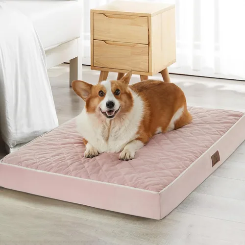 Vista 15 de WNPETHOME Camas ortopédicas XL para perros grandes, impermeables, extra grandes, con funda extraíble y lavable, cama para jaula de perro
