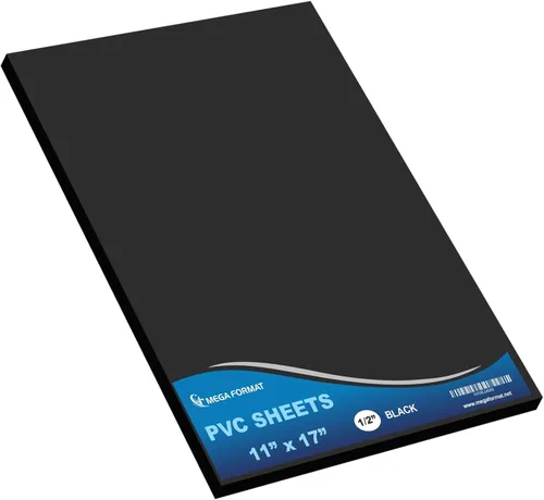 Vista 40 de Mega Format Hojas de plástico de PVC expandido – Hoja negra rígida de 5 x 7 pulgadas para manualidades, señalización y exhibiciones – Sintra Negro