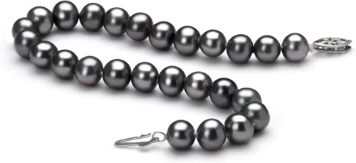 Vista 2 de Black 6-7mm AA Quality Freshwater 925 Sterling Silver Cultured Pearl Bracelet For Women