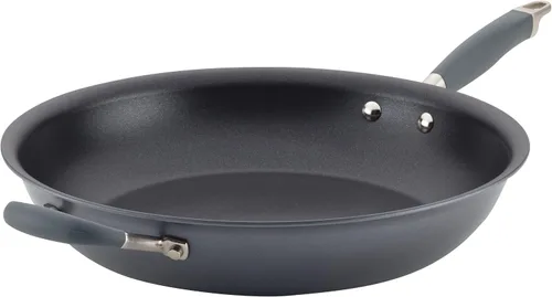Vista 19 de Anolon Advanced - Sarténes antiadherentes de bronce anodizadas duras para el hogar (26,04 cm)