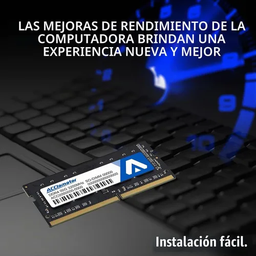 Vista 3 de Acclamator DDR4 RAM 16GB Kit (2x8GB) 3200MHz PC4-25600 CL22 1.2V SODIMM