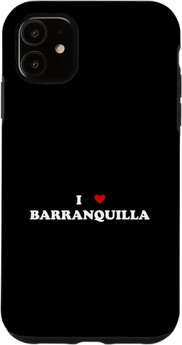 Vista 5 de iPhone 15 I Heart Ciudad de Colombia - Carcasa I Love Barranquilla