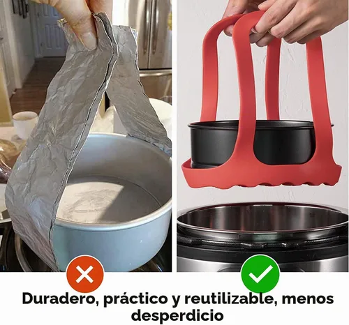 Vista 3 de Goldlion - Levantador de silicona y salvamanteles para Instant Pot y Ninja Foodi