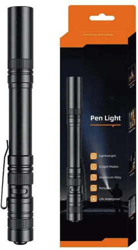 Vista 7 de Linternas para bolígrafos, linterna de bolsillo pequeño con clip, fuente de luz compacta y conveniente para uso diario