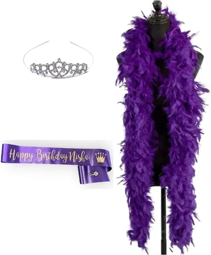 Vista 2 de Amy's Bubbling Boutique Banda personalizada para eventos especiales u ocasiones de Halloween, fiesta personalizada, aniversario, diamantes de Negro