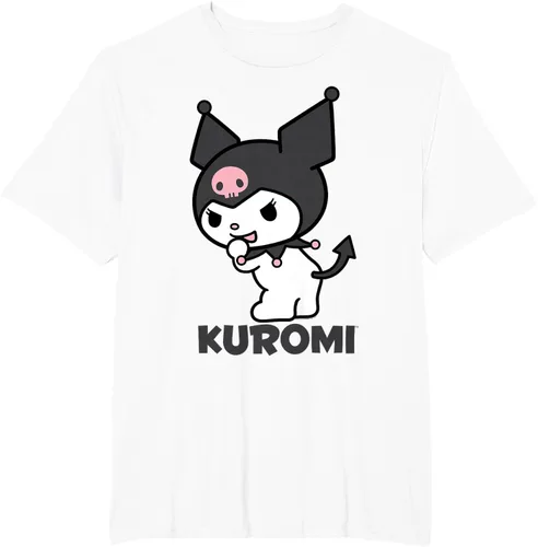 Vista 8 de Sanrio Kuromi - Camiseta con logotipo en la parte trasera Gris Oscuro