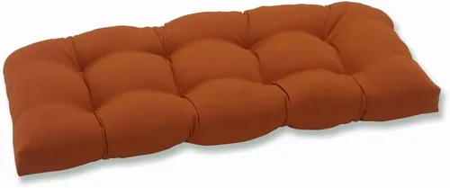 Vista 9 de Pillow Perfect Monti Chino - Cojín de mimbre sólido para interiores y exteriores, resistente a la intemperie y a la decoloración, 19 x 44 pulgadas