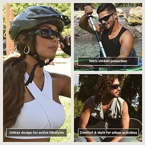 Vista 6 de FF100 Bendit Gafas de sol deportivas y de correr flexibles e irrompibles para hombre y mujer