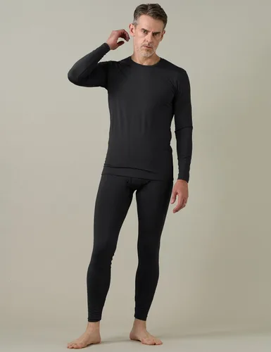 Vista 4 de LAPASA Conjunto de ropa interior térmica para hombre con forro polar suave, calzoncillos largos, peso ligeromediopesado, capa base superior e