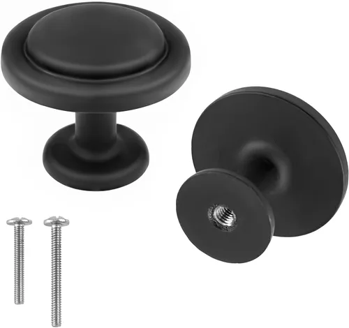 Vista 17 de FIGO HOME Paquete de 10 tiradores negros para cajones de 3 pulgadas de agujero a agujero, manijas negras de gabinete de 3 pulgadas, tiradores