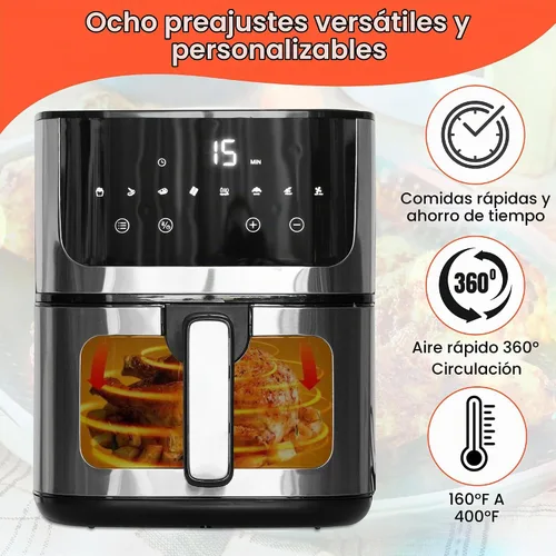 Vista 6 de Freidora de aire 5qt horno de convección freidora sin aceite