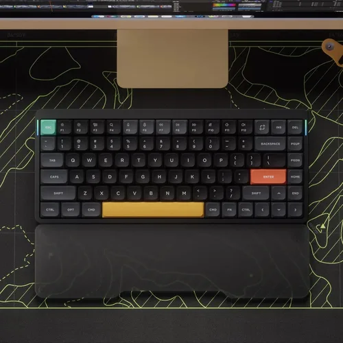 Vista 3 de NuPhy Air75 V2 Teclado mecánico portátil de 75% de bajo perfil, teclado inalámbrico, compatible con Bluetooth/2.4G/USB-C, teclados RGB Bluetooth