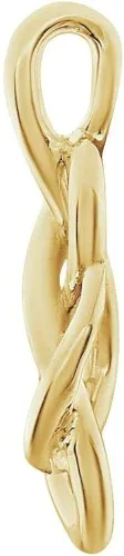 Vista 2 de Colgante con forma de nudo de amor en forma de lágrima (0.787in x 0.331in)