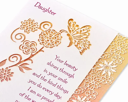 Vista 5 de Tarjeta de cumpleaños Papyrus para hija (Realmente una hija maravillosa)