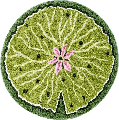 Vista 11 de Bonita Alfombra de Baño Verde Floral Hierba Primavera Flor Margarita Alfombras de Baño Antideslizantes Lavables a Máquina Súper Absorbentes