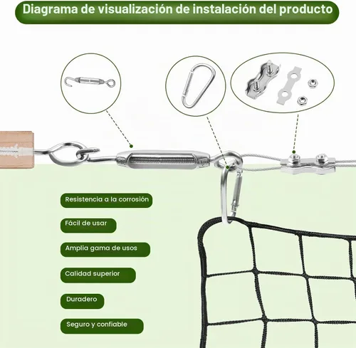Vista 5 de NQB Golf Practice Net, Heavy Duty Hitting Net for Backyard, Garage Training
