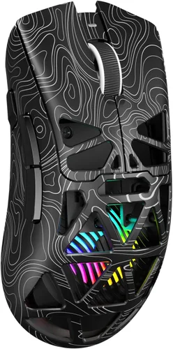 Vista 10 de Aula SC620 - Ratón inalámbrico para juegos, triple modo de 2.4 GHz/USB-C/BT5.3 con 12000 DPI, mouse macro gamer programable con llave de fuego Blanco