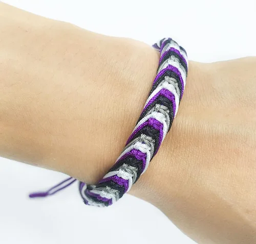 Vista 8 de LAMIBEE Pulsera tibetana con diseño de pansexualidad bisexual LGBT Proud Love Brazaletes de cuerda de amuleto y bohemio para mujeres y hombres