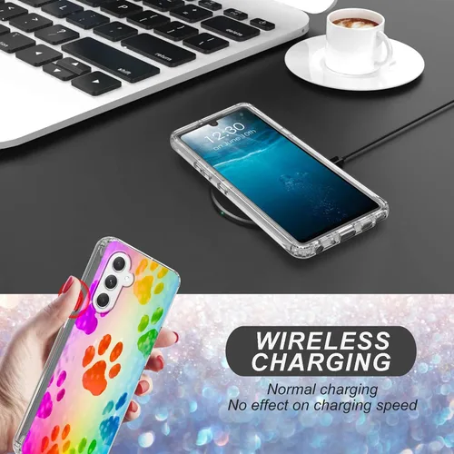 Vista 6 de Funda para Samsung A13 5G Galaxy A13 5G Funda de doble capa transparente de acrílico duro + funda de TPU suave a prueba de golpes Funda protectora