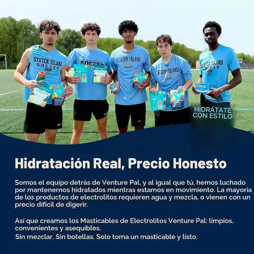 Vista 6 de Venture Pal Tabletas de electrolitos masticables, 80 tabletas de sal de disolución rápida sin azúcar, sin gluten, paquete variado para hidratación