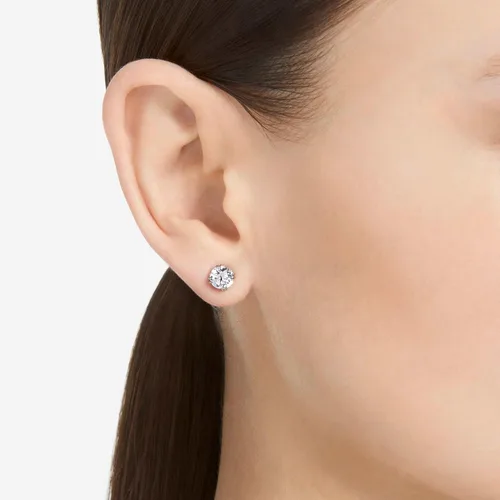 Vista 4 de Aretes de clavija perforados Swarovski Constella
