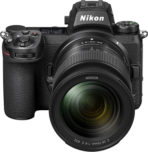 Vista 2 de Nikon Z 6II con lente de zoom Versátil cámara híbrida de fotograma completo sin espejo para fotos/vídeo con lente de 24-70mm f/4 Modelo Nikon USA