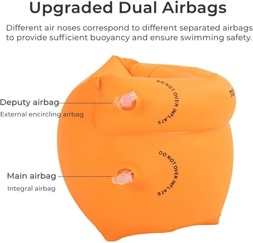 Vista 3 de Paquete de 2 a 4 flotadores de brazo para niños y adultos – Flotadores de piscina, bandas de brazo inflables de PVC, flotadores de brazo para niños